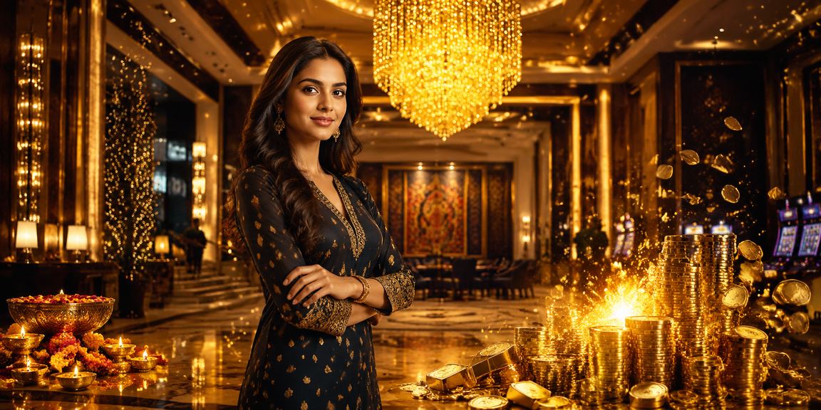 Indian entertainment casino with vibrant colors and players